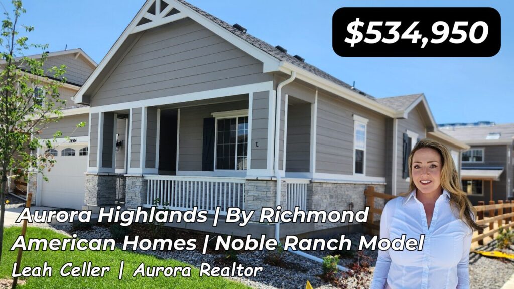 Front view of a beautiful ranch-style home located at 24504 E 37th Ave, Aurora, CO, featuring a spacious double garage and a well-maintained front yard